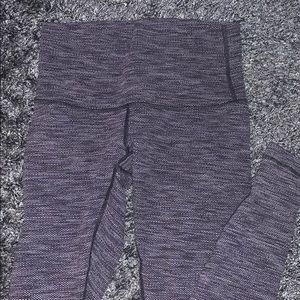 Lululemon Heather Grey and Black Leggings